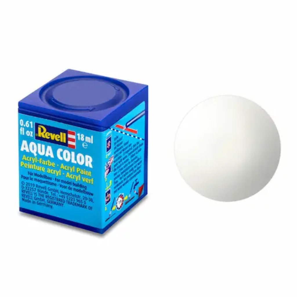 Gloss "White" (RAL 9010) Aqua Color Acrylic - 18ml - 36104