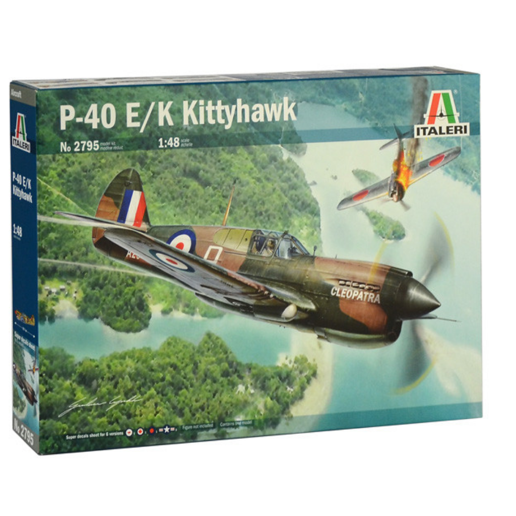 1/48 P-40E/K Kittyhawk - Super Decal Sheet Included