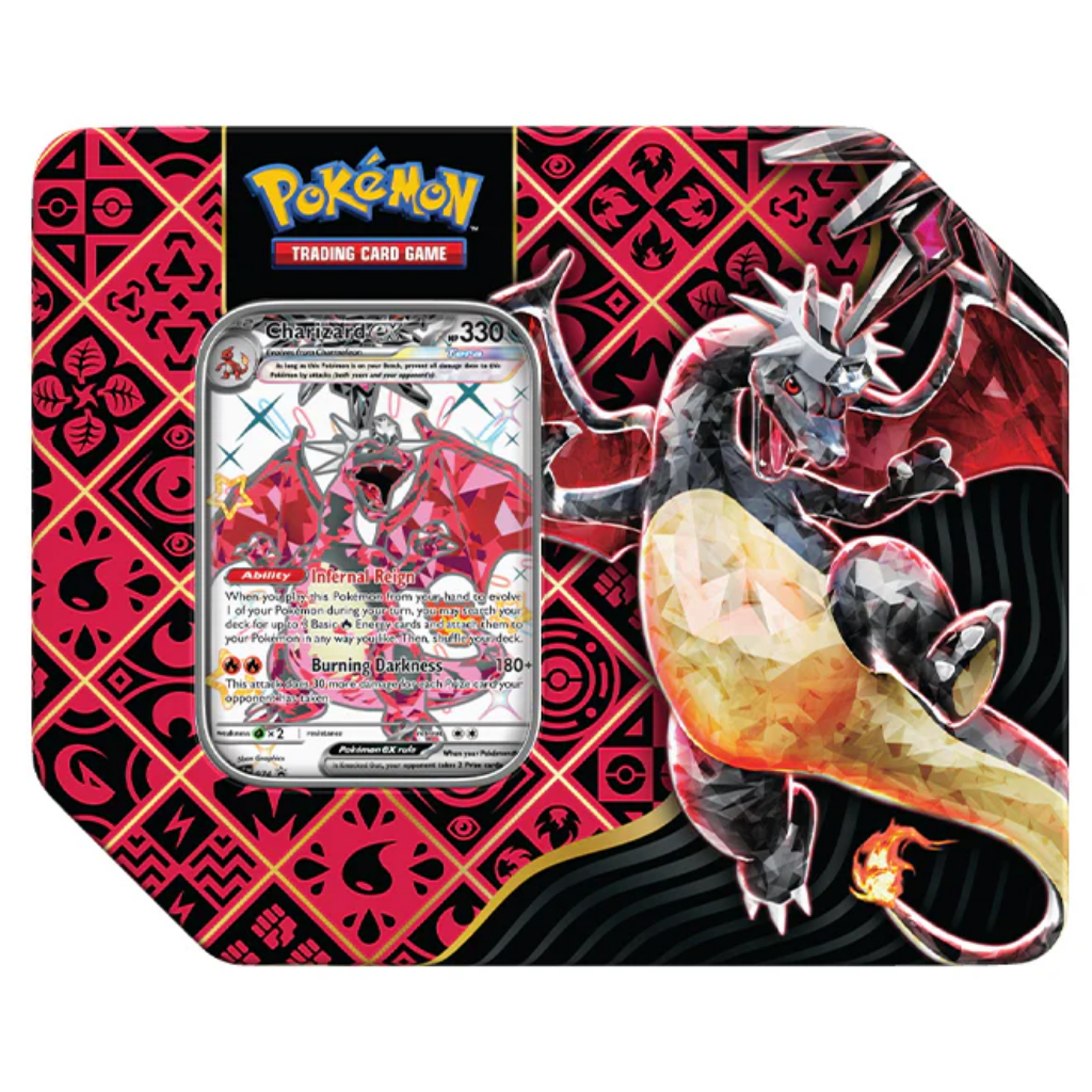 Pokemon - Scarlet & Violet - Paldean Fates - 7" Tin - Shiny Tera Charizard ex