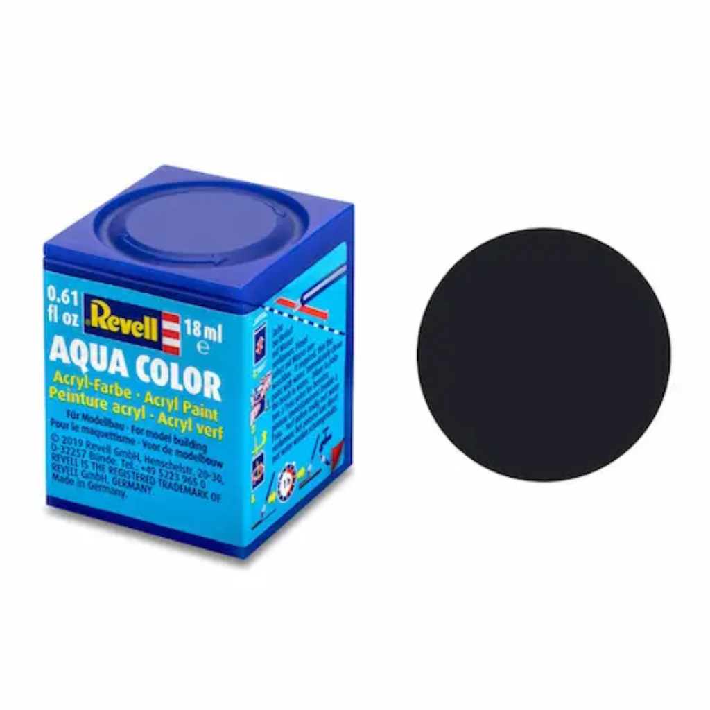 Matt "Black" (RAL 9011) Aqua Color Acrylic - 18ml - 36108
