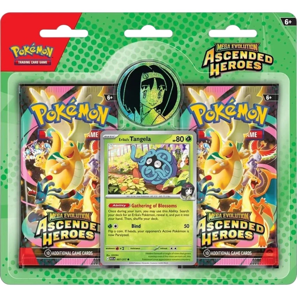 Mega Evolution–Ascended Heroes 2-Pack Blister Erika’s Tangela