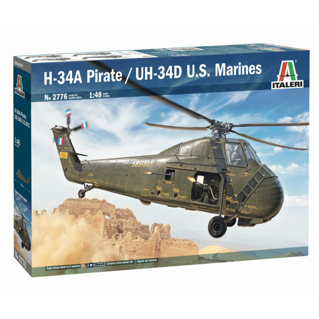 1/48 H-34 A "Pirate" / UH-34D US Marines - Super Decal Sheet Included