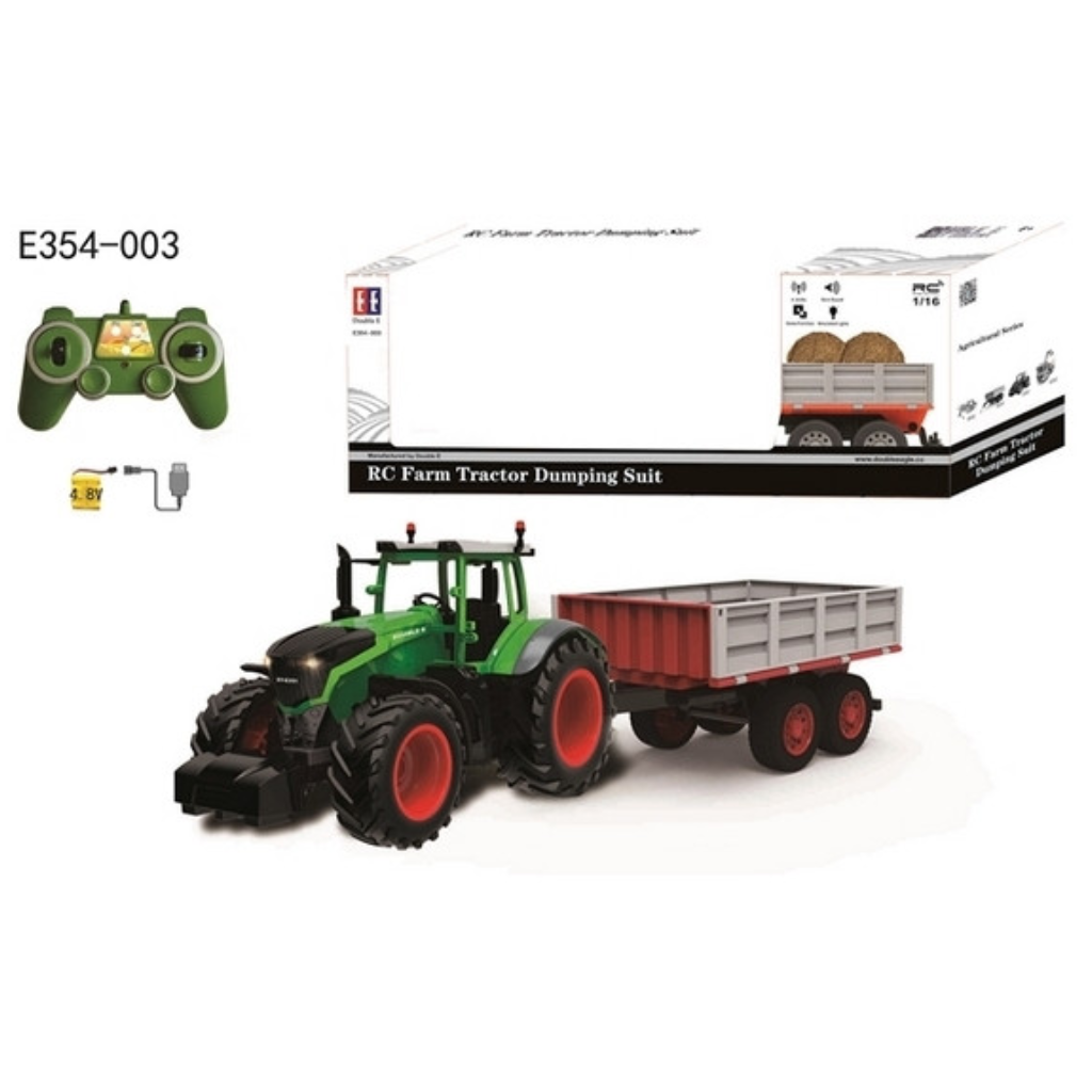 1/16 R/C Agricultural Tractor with Bucket (Battery & USB Charger)