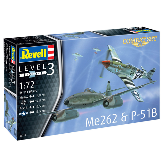 1/72 Combat Set Messerschmitt Me262 & P-51B