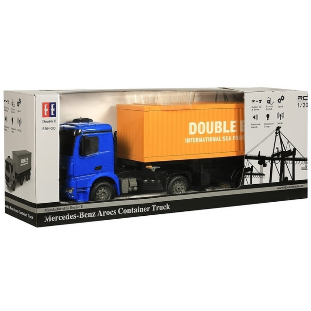 1/20 R/C Mercedes-Benz Arocs Container Truck with Battery & USB Charger