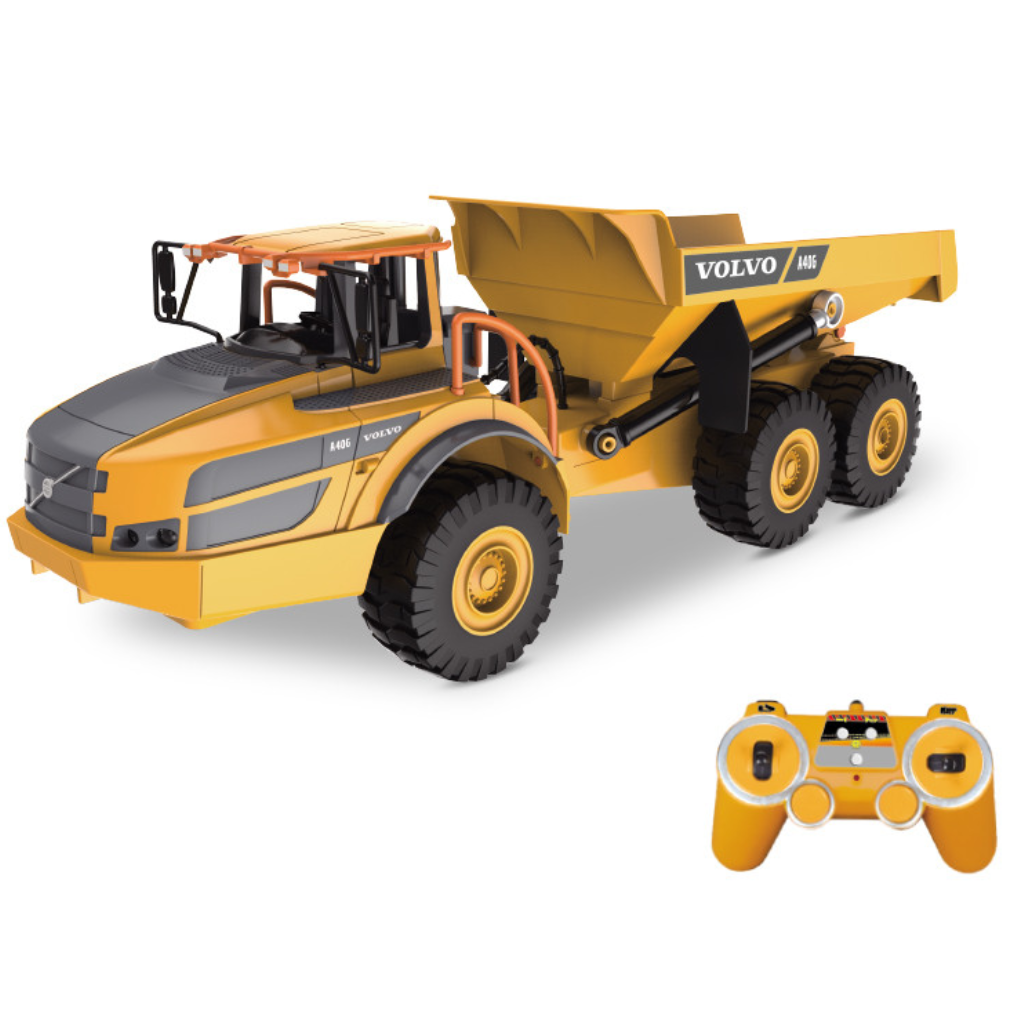 1/26 R/C Volvo Dump Truck with Battery & USB Charger