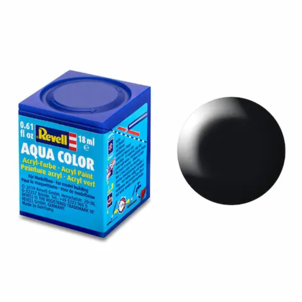 Silk "Black" (RAL 9005) Aqua Color Acrylic - 18ml - 36302