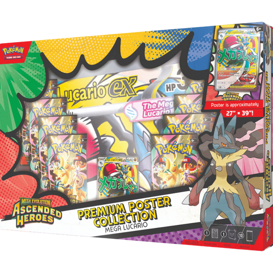 Mega Evolution–Ascended Heroes Premium Poster Collection–Mega Lucario