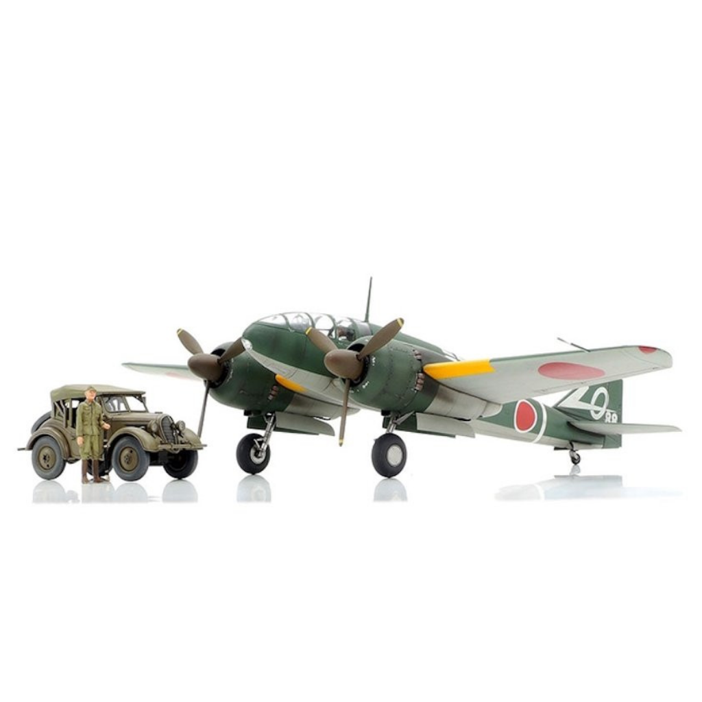 1/48 Mitsubishi Ki-46 III Type 100 & 4x4 Light Vehicle