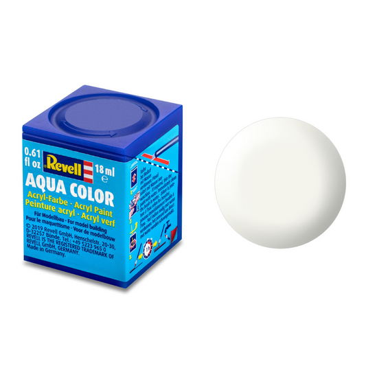 Silk "White" (RAL 9010) Aqua Color Acrylic - 18ml - 36301