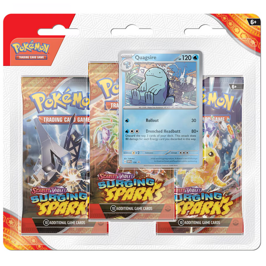 Pokemon - Scarlet & Violet - Surging Sparks - 3 Pack Blister - Quagsire
